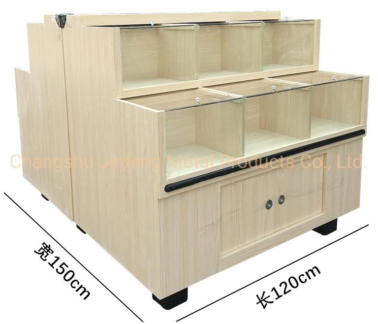 Supermarket Equipment Wooden Display Rack for Snacks