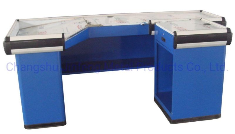 Convenience Store Checkout Counter Supermarket Cashier Table Jf-Cc-090