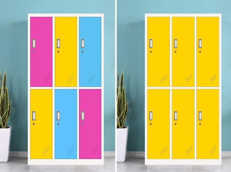 Custom Color Low MOQ Steel Lockers School Supermarket Staff Employee Cabinet Storage Lockers Metal Personal Locker