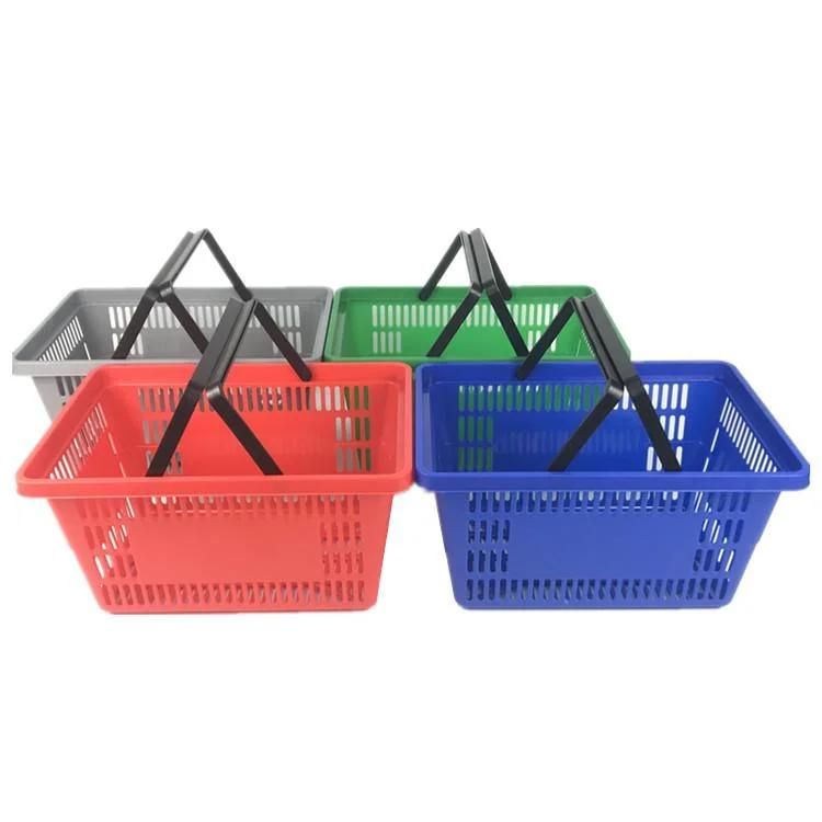 Factory Price Plastic Fruit Basket Supermarket Shopping Basket