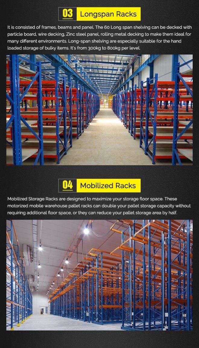 Heavy Duty Multi Tier Industrial Warehouse Storage Rack with Platform