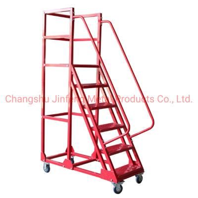 Supermarket Movable Stair Climbing Truck Ladder Truck Ladder Cart