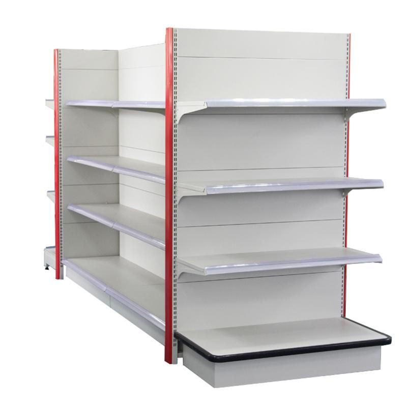 Cold Rolled Steel Supermarket Shelf, Double Side or Single Side Gondola