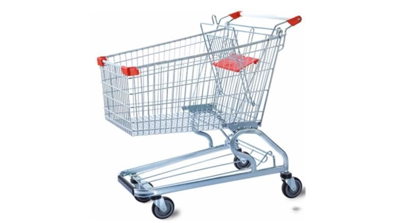 Cheap Price 125L American Style Trolley Model-D Supermarket Shopping Cart