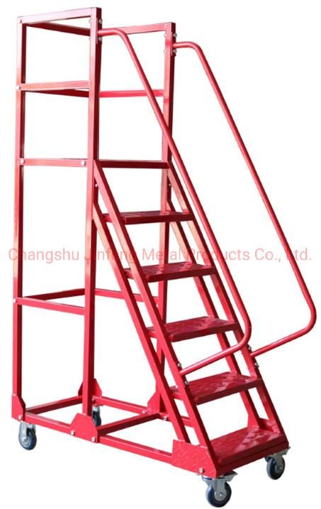 Supermarket Movable Stair Climbing Truck Ladder Truck Ladder Cart