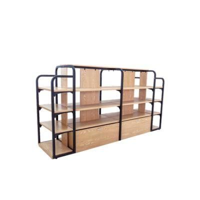 Supermarket Shelf Equipment Display Racks Wooden Steel Shelves