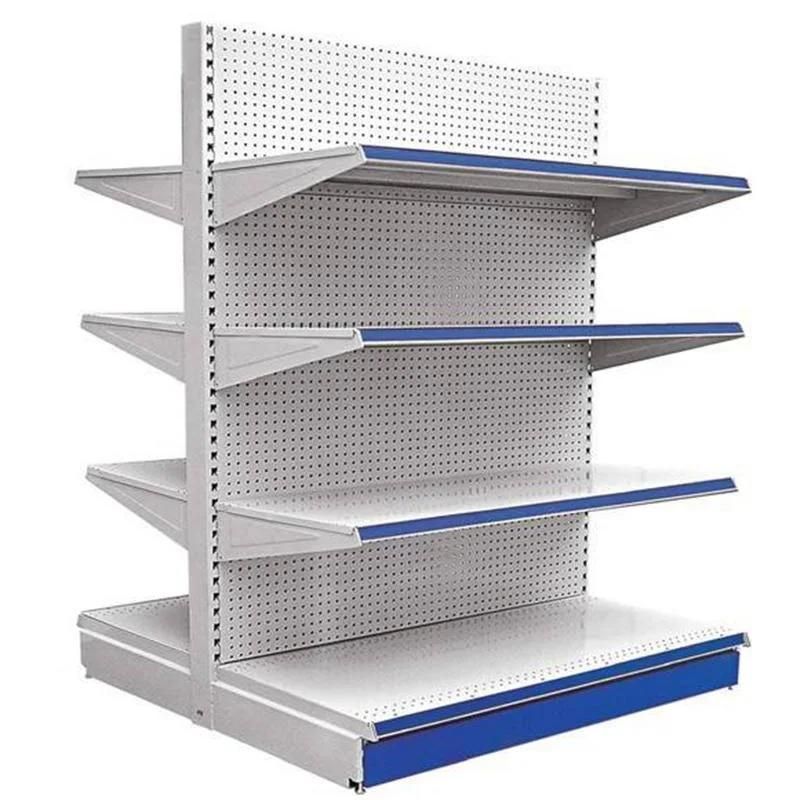 New Design Wall Unit Particle Board Gondola Supermarket Shelving