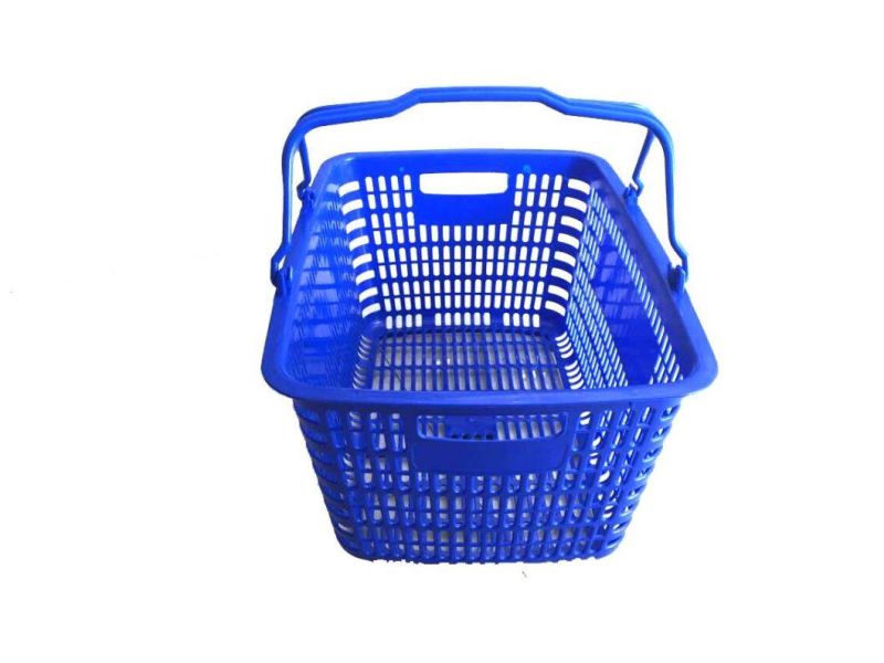 Plastic Supermarket Large Japanese Hole Portable Plastic Hand Shopping Basket