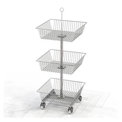 Movable Light Duty Metal Wire Display Shelf