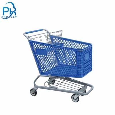 Supermarket Plastic Shopping Cart, Plastic Shopping Trolley