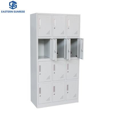 Cheap 12 Door Metal Steel Iron Clothes Locker Cabinet