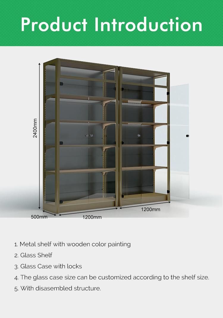 Supermarket Equipment Showcase Shelf and Metal Wine Rack