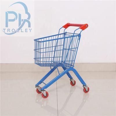 Colorful Supermarket Kids Shopping Trolley Cart