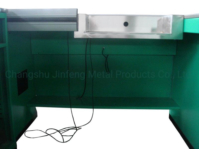 Supermarket Equipment & Store Fixture Cashier Desk with Conveyor Belt