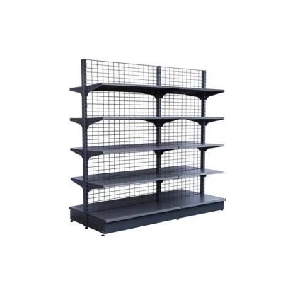 Double Side Shelves Wire Mesh Gondola Shelf Back Net Racks