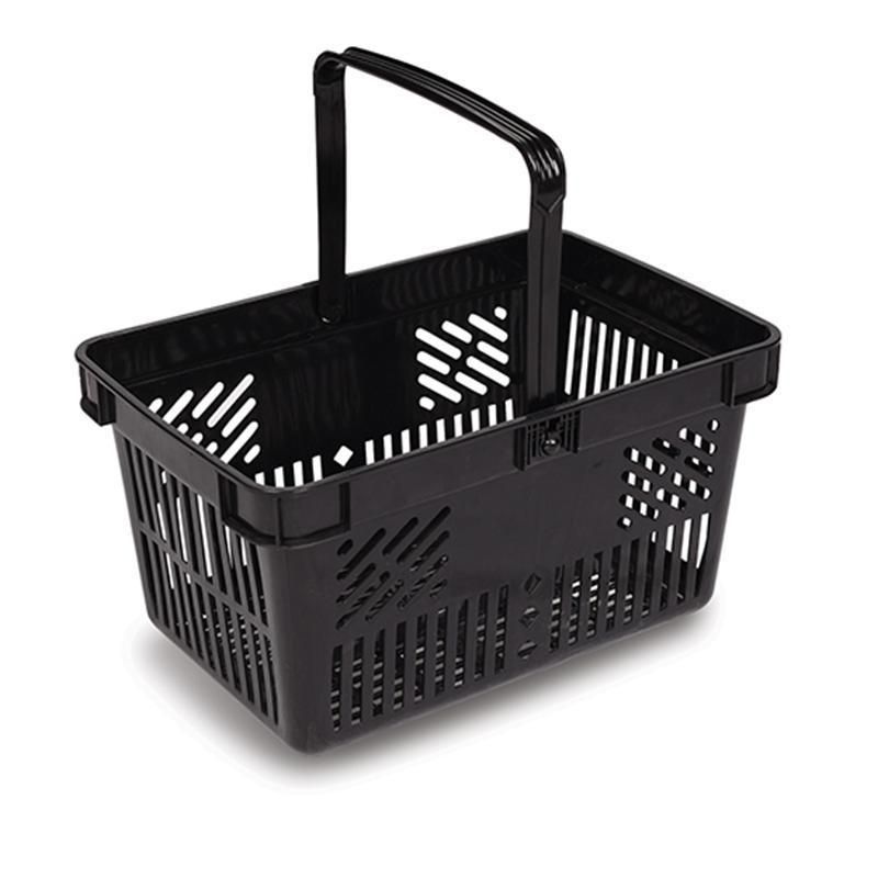 2021 Popular Design Convenience Store Basket Supermarket Plastic Shopping Basket