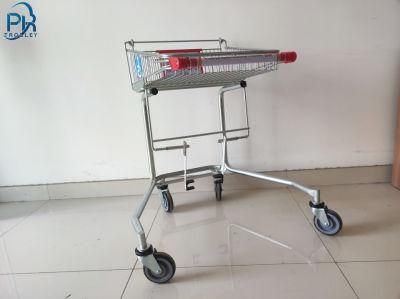 New Design Good Quality Supermarket Metal Disabled Shopping Basket Trolley