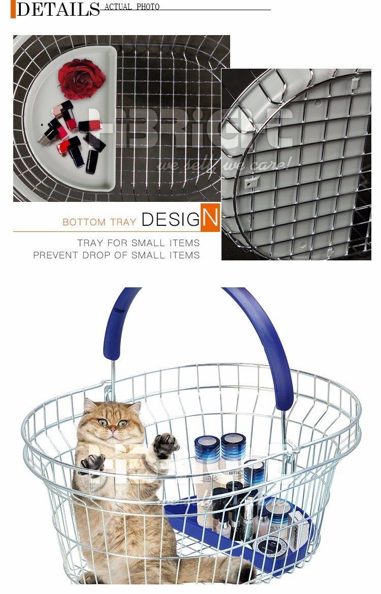 Single Handle Wire Oval Shopping Basket