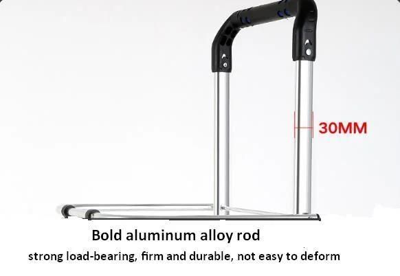 Factory Wholesale 6 Wheels Folding Aluminum Trolley Portable Shopping Hand Carts