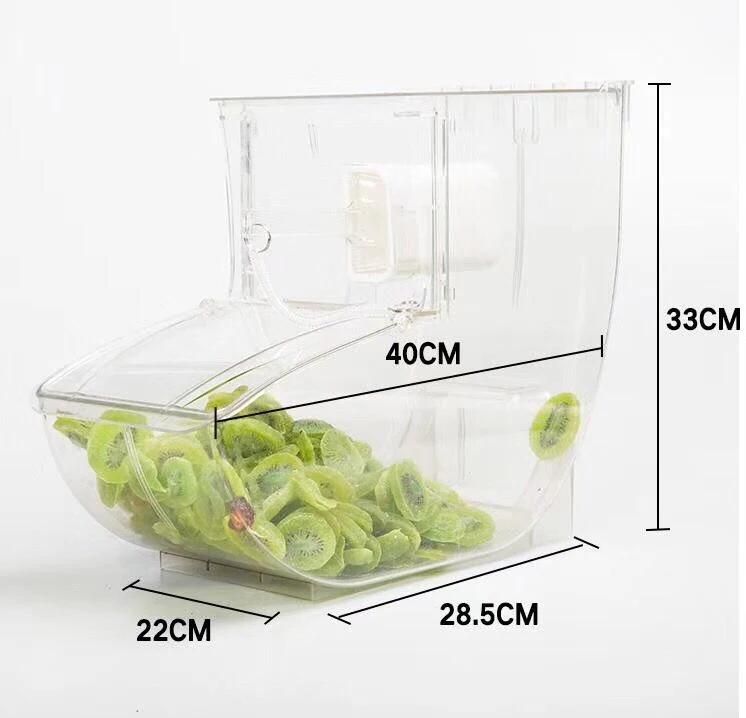 Eco-Friendly High Clear Acrylic Bulk Food Bin for Retail