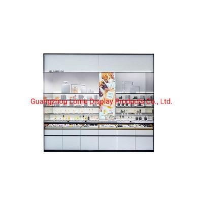 Interior Design Skincare Display Shelf Customize Cosmetic Showcase