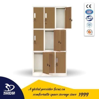 9 Door Steel Storage Locker Flat Packing School Office Lockers