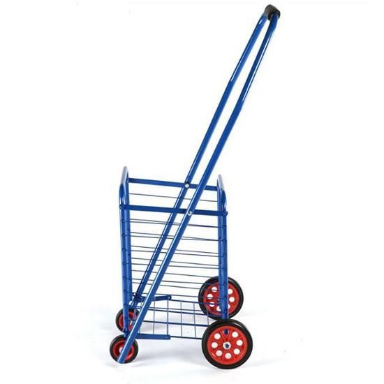 China Wholesale Mini Size Mobile Folding Supermarket Shopping Trolley Carts