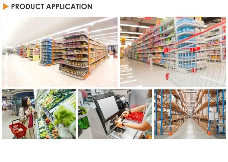 Double Sided Supermarket Shelf with Wire Shelf Shelving System Used in Supermarket