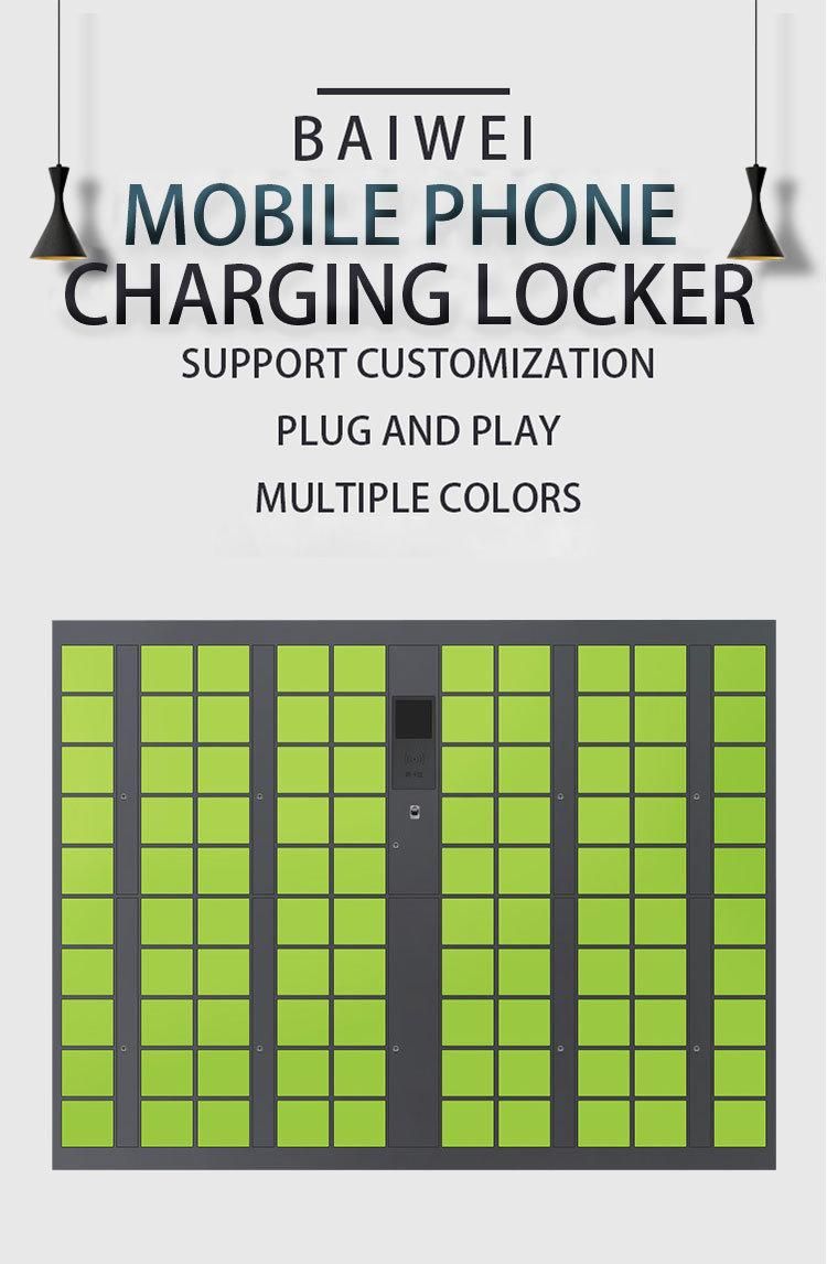 60 Door Glass Acrylic Mobile Phone Mobile Charging Station Locker