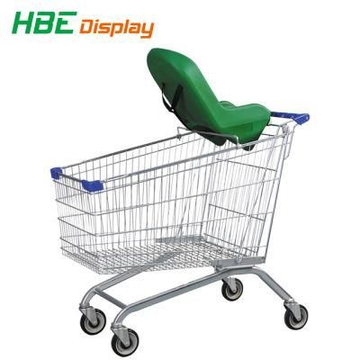 Factory 60-240L European Supermarket Metal Shopping Cart