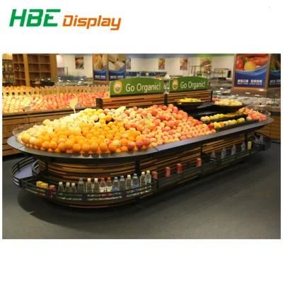 Supermarket Vegetable Fruit Rack Display Shelf