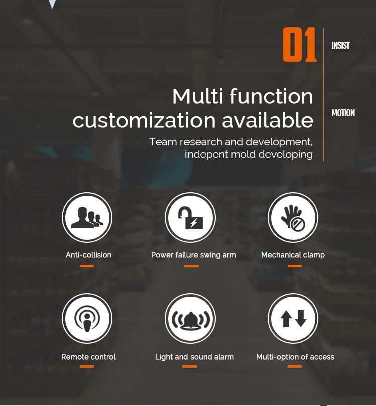 Stand Steel Checkout Counter Gate Electric Supermarket Diversion Door