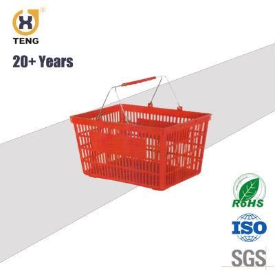 Supermarket Plastic Products Shopping Hand Carry Basket