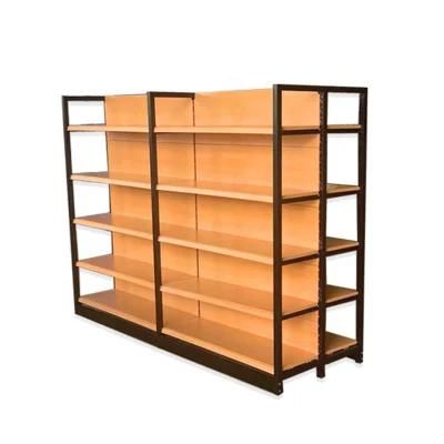 Modern Supermarket Display Shelf Wood Delicate Grocery Store Racks