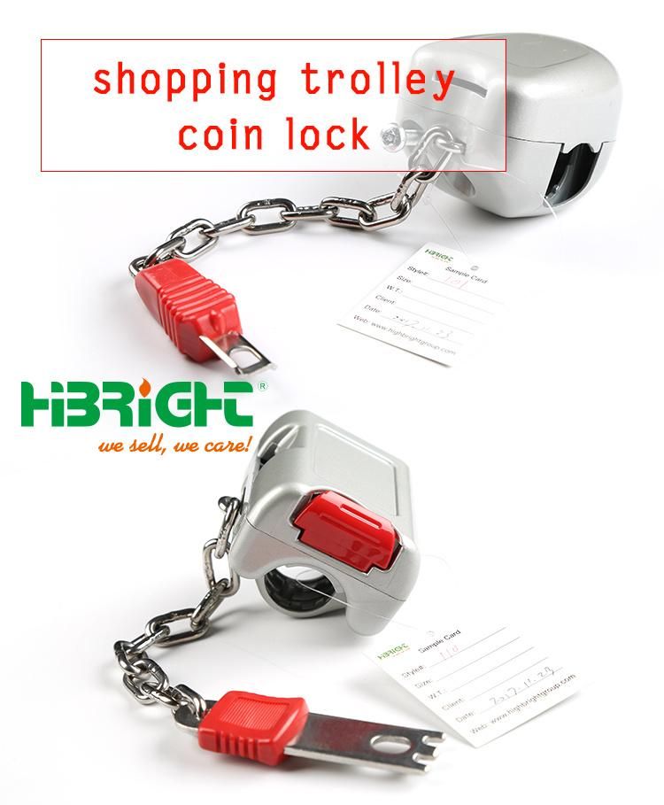 Shopping Cart Trolley Zinc Alloy Coin Lock