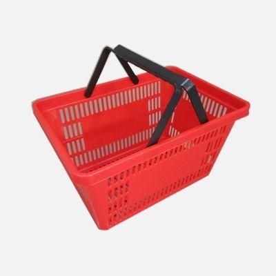 High Quality Supermarket Plastic Shopping Basket Single Handle