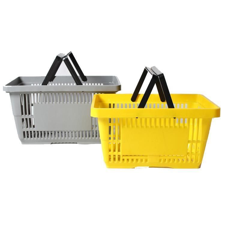 Plastic Shopping Mall Hand Basket Fruit Basket Supermarket Basket