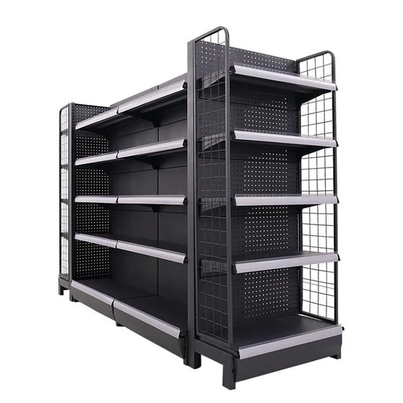 Convenience Pegboard Back Panel Supermarket Shelf Gondola Supermarket Shelves