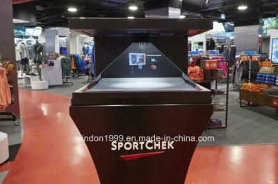 3 Sided 3D Hologram Pyramid Display Showcase Holo Box