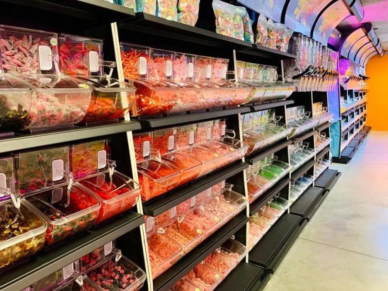 Bulk Food Display Solutions with Iron Shelf