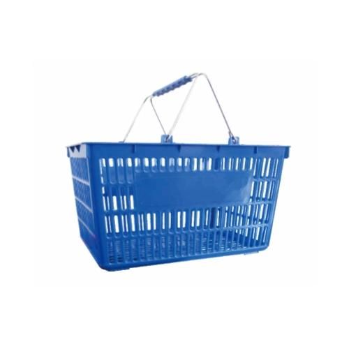 Plating Handle Large Shopping Basket