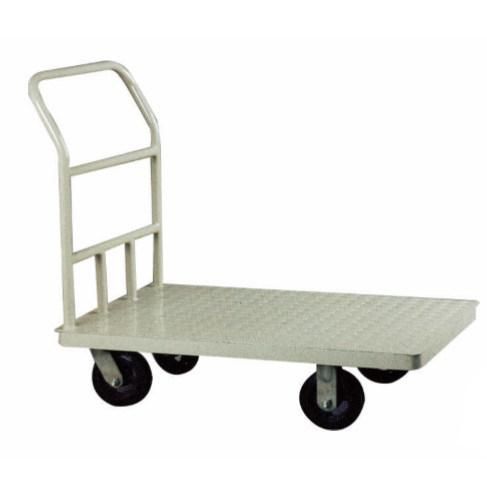 500kg Metal Flat Hand Supermarket Metal Trolley Warehouse Tooling Cart