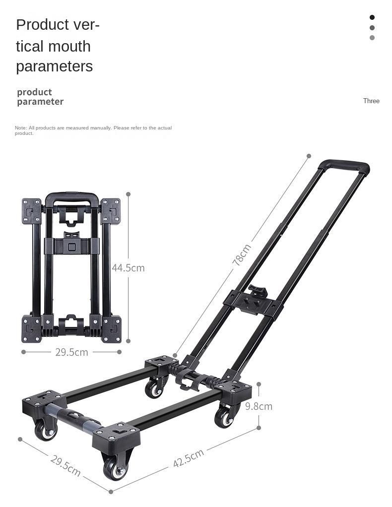 Plastic Shopping Trolley Cart/Supermarket Cart with 4 Wheels