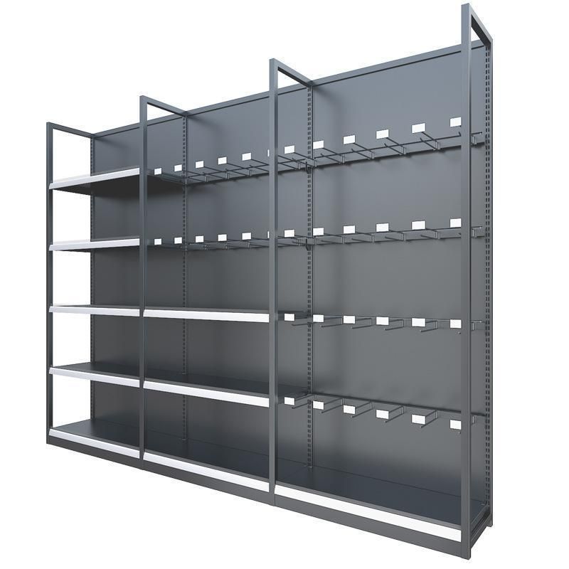 Factory Price Display Gondola Shelf Cold-Rolled Steel Rack Supermarket Shelf