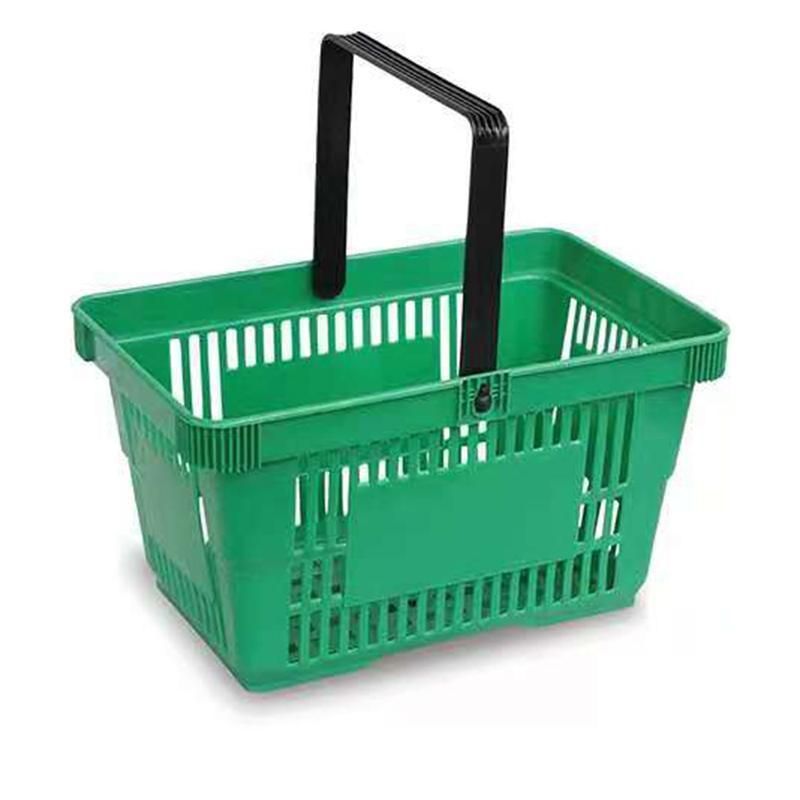 China New Style Plastic Supermarket Shopping Basket Hand Basket