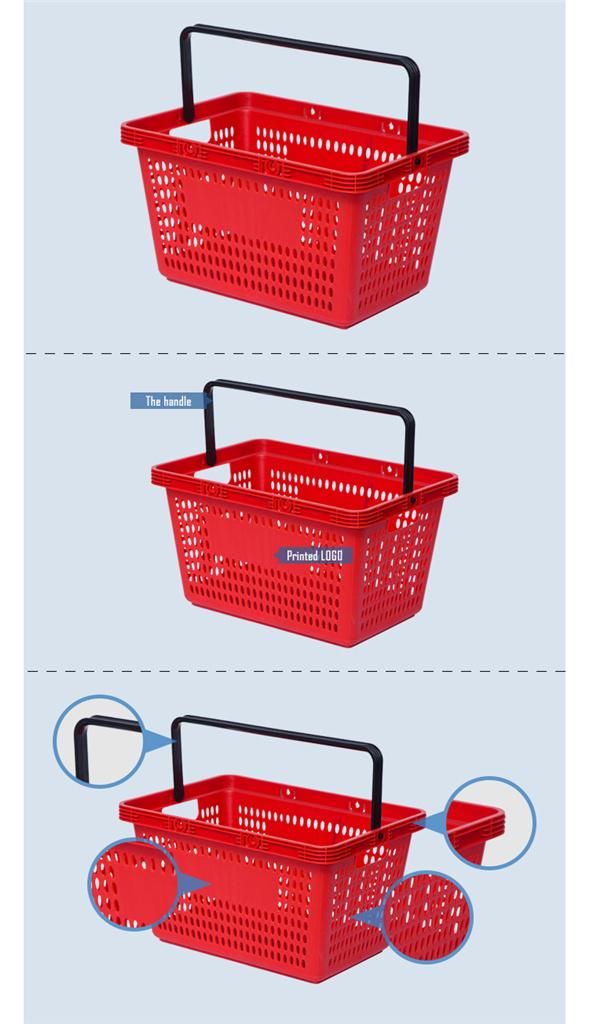 Single Handle Shopping Basket, Small Basket for Shop