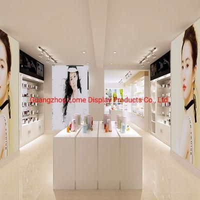 Cosmetic Showcase Skincare Store Cabinet Interior Design Beauty Display Cabinet Customize