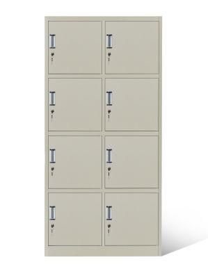 White 8 Door Staff Locker Tall Steel Storage Locker