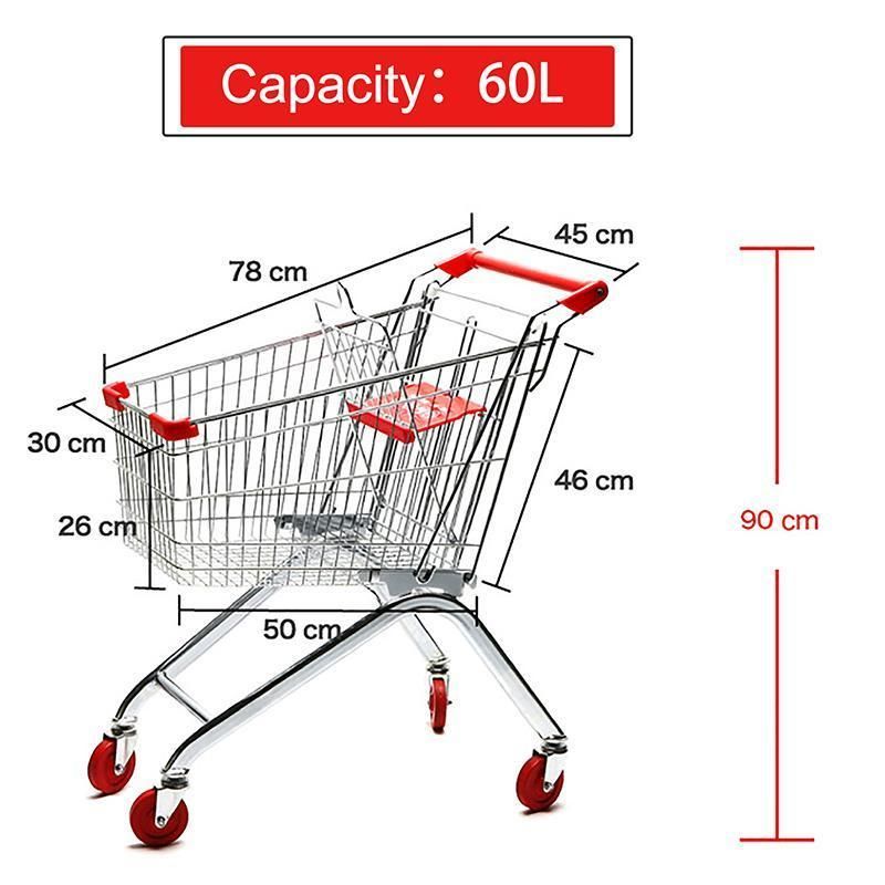 Supermarket Convenience Store Grocery Metal Shopping Trolley