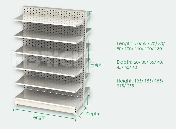 Grocery Store Display Racks Gondola Shelving Supermarket Shelf for Sale